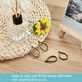 thumbnail image 5 of Uxcell Drop Shape Hollow Resin Pendants Frames for DIY Crafts Bronze 10 Pack, 5 of 5