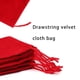 thumbnail image 2 of Sonducket 100 Uds. Bolsa con cordón para joyería, bolsa para joyería, almacenamiento de franela, embalaje de abalorios, bolsas de boda para Ropa, zapatos y accesorios Miscelánea Rojo, 2 of 6