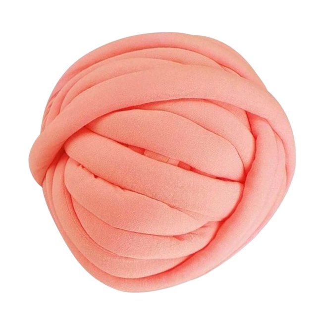 Chunky Wool Yarn Washable DIY Hand Knitting Crocheting Cushion Rug Yarn for Arm Knitted Blanket Mat Pink