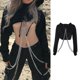 thumbnail image 4 of Sudadera con capucha de manga larga YONGSHENG Tipo calle negro S/M/L, 4 of 5