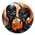 thumbnail image 2 of Designart "Afro Inspired Spirit I" African American Oversized Wall Clock, 2 of 5