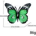 thumbnail image 3 of Outdoor Metal Butterflies Butterfly Large Wall Art 3d Metal Butterfly Wall Hanging Hanger Vintage Bu, 3 of 5
