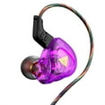 thumbnail image 3 of Injueey Auricular con cable 60 grados tapa de oreja de silicona profesional 1,2 m Cable de fibra dinámico HiFi auricular interior exterior en Cables de audio/vídeo Púrpura, 3 of 6
