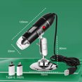 thumbnail image 2 of Microscopio electrónico USB con microscopio electrónico portátil de soporte 500x 1000X 1600X para reparación de teléfonos celulares, 2 of 8