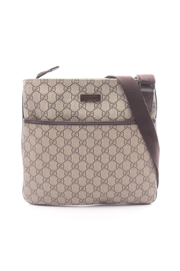 Pre-Owned Gucci GG Supreme Shoulder Bag/Handbag, Coated Canvas and Leather, Women's,...