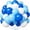 Blue White, variant on Pastel Macaron Balloons 100 Pcs 10 Inch Multicolor Party Balloons for Birthday Parties, Baby Showers & Weddings