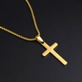 thumbnail image 5 of Hot Fashion Men’s Jewelry, 14K Yellow Gold Cross Pendant Necklace Ideal Gift for Him, 5 of 8
