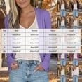 thumbnail image 3 of COMVALUE Cardigan Sweaters for Women Trendy Button Down Open Front Cardigans Lightweight Long Sleeve Fall Outfits Clothes Green M, 3 of 7