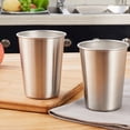 thumbnail image 2 of 5 unids / set de Buena Calidad Copa de Vino de Acero Inoxidable 304 Copa de Vino Irrompible Kid' Abody Tazas, 2 of 7
