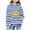 Blue, variant on Piuwrlz Hood Sweatshirts Childrens Girls Boys Long Sleeve Printed Hoodies Stripe Hoodie Black Size 110