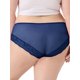 thumbnail image 3 of INSPIRAR CHIC Ropa interior de mujer de talla grande con encaje transparente y cintura alta, color sólido, elástico, talla M azul, 3 of 7