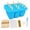 Blue, variant on Popsicle Molds Silicone Popsicle Maker Homemade Ice Pop Mold Ice Pop Maker 12 Pieces Green