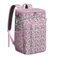 thumbnail image 1 of Floral Butterfly Design Insulated Backpack Cooler – Leakproof Lunch Bag with Tropical Pattern, Great for Hiking, Beach Days & Outdoor Use, 1 of 6