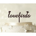thumbnail image 1 of Love Birds Wedding Cake Topper Custom Cake Topper Color Option Available 6-7 Inches Wide, 1 of 1