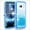 Blue, variant on Samsung Galaxy S8 / G950 Tough Defender Sparkling Liquid Glitter Heart Case With Transparent
