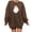 Coffee, variant on Womens Halloween Tops Oversized Ghostface Tee Shirts Long Sleeve Crewneck Pullover Brown Sweatshirt for Women