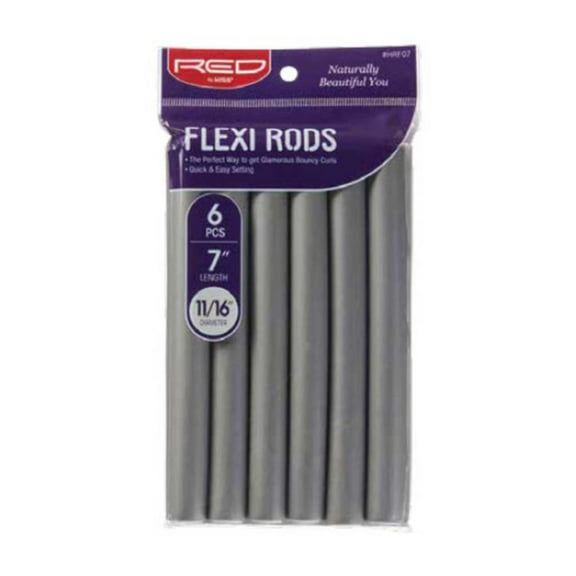 Red by Kiss Flexi Rods 7" Length - 6 pcs - Grey