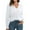 White, variant on JGGSPWM Womens Solid Sweaters Long Sleeve Cable Knit Sweater Lapel V Neck Sweaters Casual Jumper Soft Pullover White M