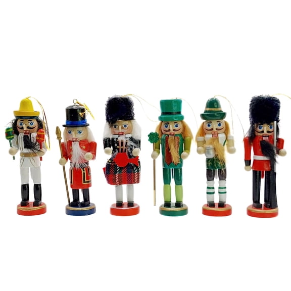 Wizardi Classic Wooden Festive Decoration - Christmas Nutcracker Set F07M14-9-N01612