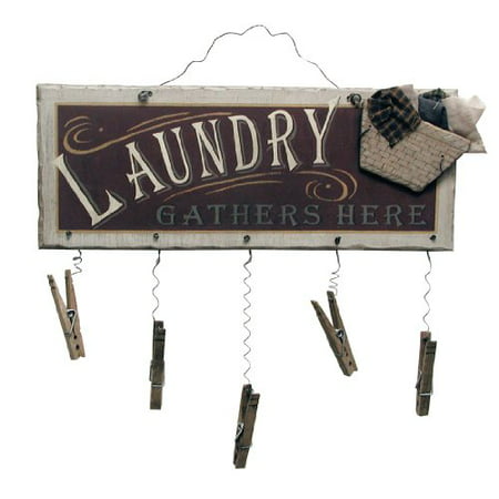 Ohio Wholesale Clothespin Laundry Sign Wall Art, from our Laundry Collection