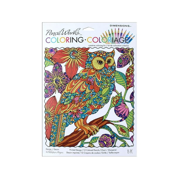 Dimensions Color By Number 9x12 FloweringOwl