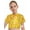 Yellow, variant on Girls Glittery Crop Tops Jazz Dance Performance Dancewear Modern Steeetwear Round Neck Hip Hop Clothes Green 5-6