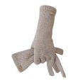 thumbnail image 4 of GPOECD Gloves for Women Women Solid Thermal Warm Finger Mobile Phone Long Knitted Gloves, 4 of 5