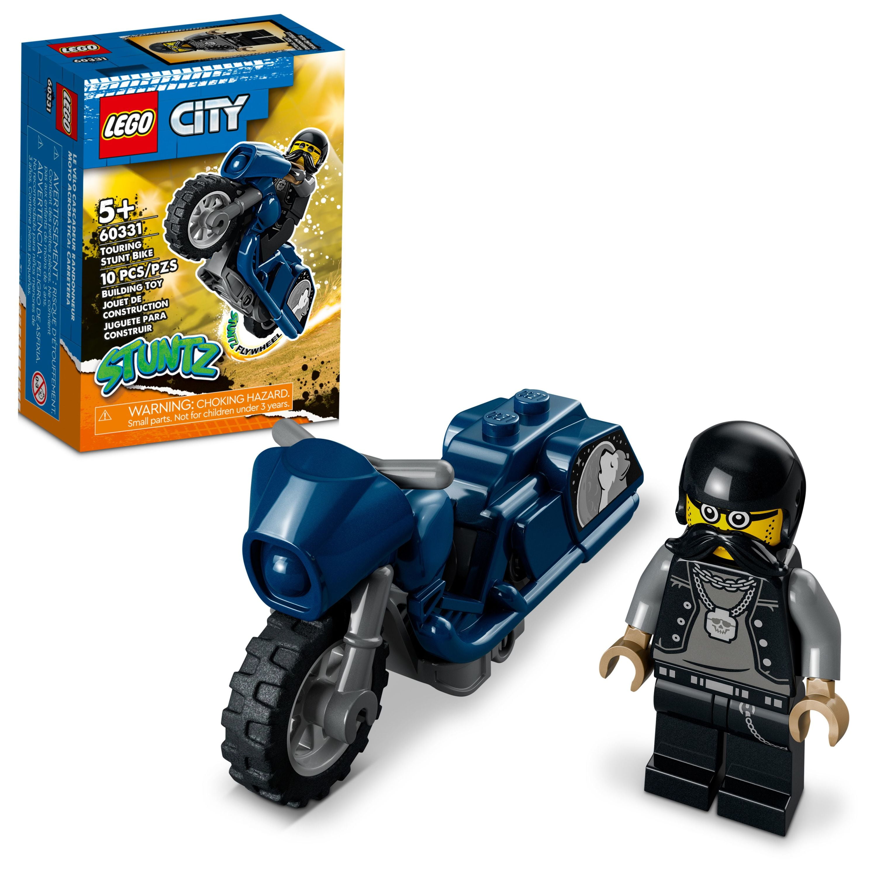 LEGO City Touring Stunt Bike 60331 Building Set (10 Pieces)