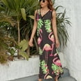 thumbnail image 3 of Flamingo Pattern Art Sleeveless Dress Women's Summer Suit Dresses for Women 2025 Luxury Party Dress, 3 of 7