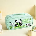 thumbnail image 4 of Pencil Case Large Capacity Stationery Organizer, Multi Compartment Pen Pouch Durable Storage Bag, Portable Pencil Box for School Office Students Daily Use, 4 of 7