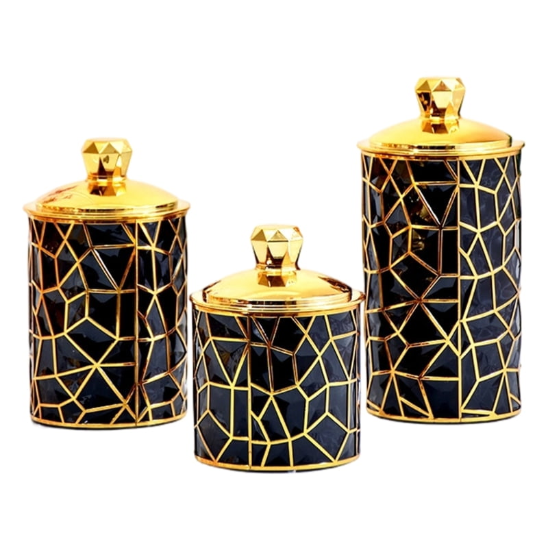The Pioneer Woman Blossom Jubilee Canister with Acrylic Knob, 8.75