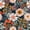 Navy/Pink/Orange, variant on Boho Peel and Stick Wallpaper Floral Wall Paper Removable for Bedroom Orange/Pink/Orange Contact Paper 17.3in x 9.8ft