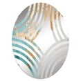 thumbnail image 2 of Designart "Meditative Minimalism I" Abstract Painting Baptist Fan Round Wall Mirror - Abstract Oval Printed Decorative Mirror - Multiple Color Options, 2 of 5