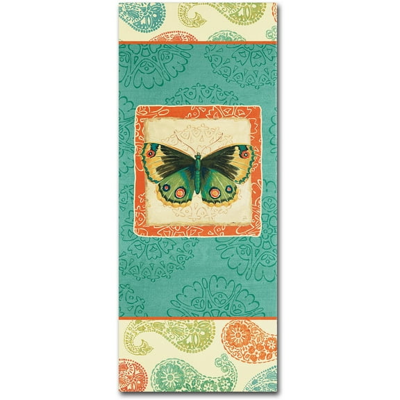 Trademark Fine Art "Folk Floral VI" Canvas Art by Daphne Brissonnet