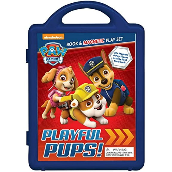 Pre-Owned Nickelodeon Paw Patrol: Playful Pups!: Book & Magnetic Play Set Paperback - USED