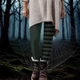 thumbnail image 3 of Idoravan Leggings for Women Women's Halloween Striped Print Leggings Sports Fitness Pants Solid Colored Casual Tight Fitting Tight Peach Hip Yoga Pants Stretch Pants Camouflage XL, 3 of 10