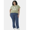 thumbnail image 5 of JMS Just My Size by Hanes Women's Plus Size 4 Pocket Bootcut Jeans, Single and 2-Pack, 5 of 8