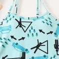 thumbnail image 4 of Swimsuit Girl Swimwear Fashion Cute Print Kids Beach Vacation Swim Strap Adjustable Bikini Toddler Girl Bathing Suit Blue 10 Years-, 4 of 7