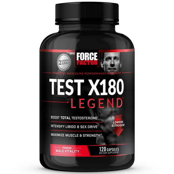 Force Factor Test X180 Legend Testosterone Booster Capsules 120 ct.