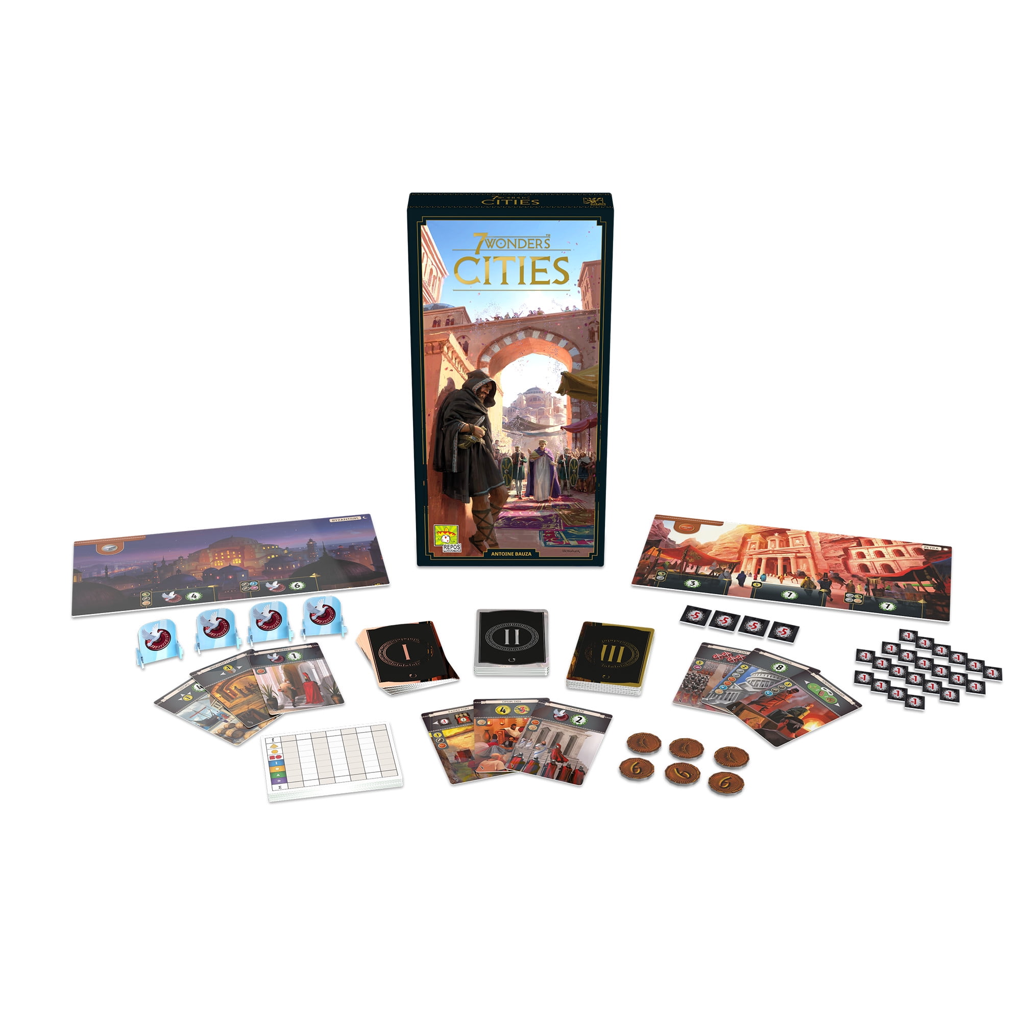 7 Wonders: Cities Expansion Board Game Expansion for Ages 10 +, From Asmodee