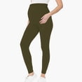 thumbnail image 2 of OVAFBAU Women's Maternity Leggings Over Belly Pregnancy Yoga Pants Activewear Workout Leggings Maternity Leggings High Elastic Tummy Support Casual Sports Yoga Long Base Pants, 2 of 7