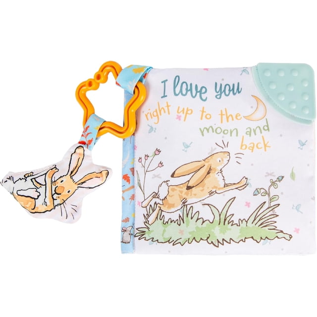 Kids Preferred Guess How Much I Love You… 5 Inch Soft Book Interactive Baby Teether Toy with Crinkle Sounds, Soft Textures, Bright Colors, and BPA-Free Materials for Safe and Fun Sensory Play