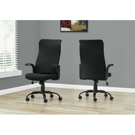 Office Chair, Adjustable Height, Swivel, Ergonomic, Armrests, Computer Desk, Work, Metal, Mesh, Black, Contemporary, Modern