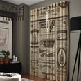 thumbnail image 3 of Old Newspaper Festival Halloween Window Curtains Curtain Lights Living Room Bathroom Kitchen Fabric Decor Kids, 3 of 5