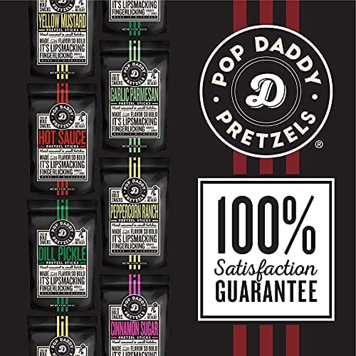 Pop Daddy (6) 7.5-oz Bags Flavored Pretzel Stick Variety Pack