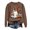 Brown, variant on Women's Halloween Sweatshirt Cute Ghost Graphic Pullover Tops Funny Novelty Pumpkin Print Crewneck Sweatshirts (Grey, XXL)