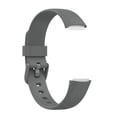 thumbnail image 2 of Bracelet de Montre Intelligente de Remplacement en Silicone Sport Résistant à la Transpiration et à l'Eau Compatible avec Fitbit Luxe Gris, 2 of 7