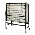 thumbnail image 4 of Furniture of America Gouda Metal Rollaway Bed with Mattress in Black and White, 4 of 4