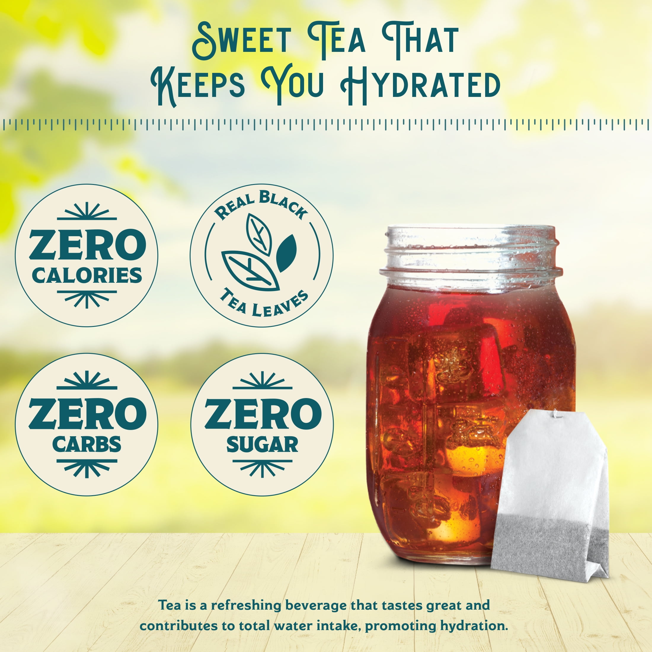 Southern Breeze Cold Brew Sweet Tea Variety Pack Iced Tea with Black Tea and Zero Carbs Zero Sugar, 20 Individually Wrapped Tea Bags, Pack of 4 Strawberry, Peach, Raspberry and Tropical