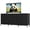 black, variant on Garderth 9 Drawer Dresser,Wide Fabric Dresser TV Stand For 55-75 Inch TVs,Modern Chest Of Drawers,Entertainment Center With Metal Frame And Wooden Top For Bedroom Closet Living Room Entryway